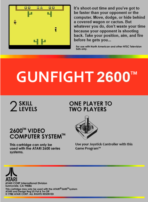 Gunfight (Homebrew) — Box back